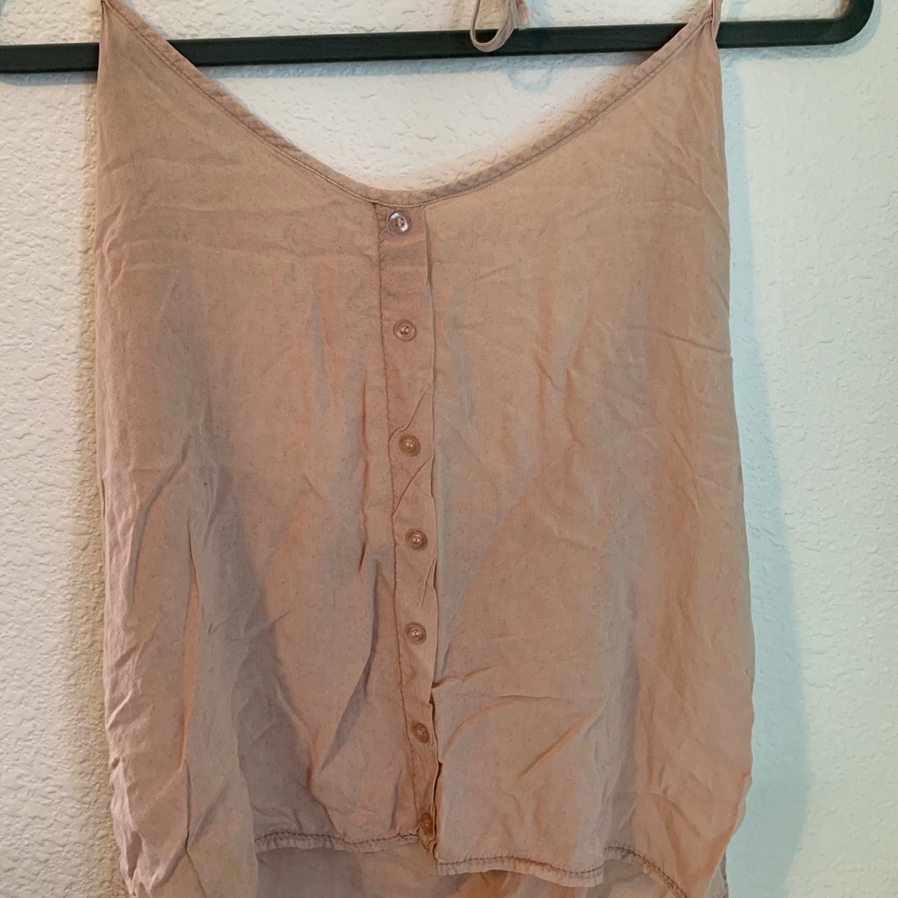 Brandy Melville dusty pink halter top